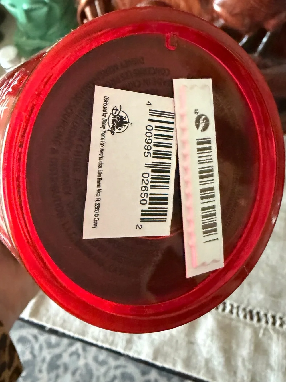 Starbucks Disney Red and Green Holiday Glitter Tumbler
